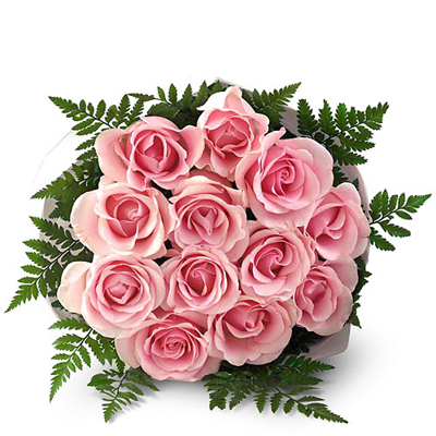 Bouquet Of 13 Pink Roses