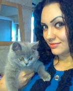  with my british cat Rozy